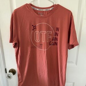 Like New Orangetheory Men's Coral Graphic T-Shirt - Size Large